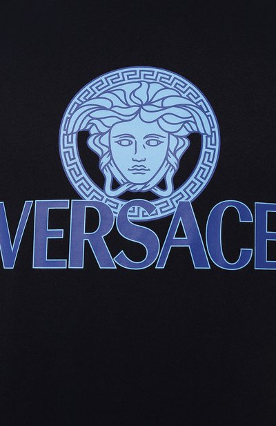 Хлопковая футболка VERSACE, арт. 1014226/1A10088, фото 5
