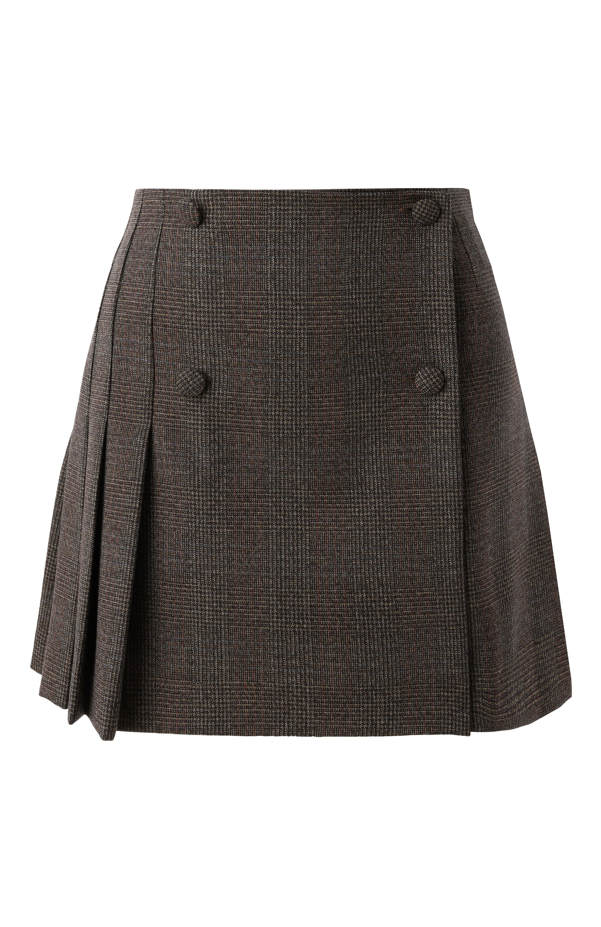 Шерстяная юбка LESYANEBO серого цвета по цене 36000 руб., арт. LN05H-950_MAE, фото 1 Шерстяная юбка LESYANEBO, арт. LN05H-950_MAE, фото 1