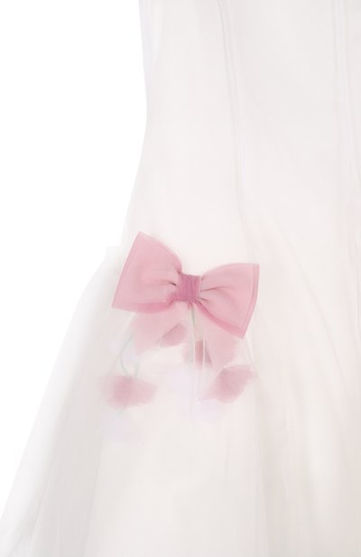 Платье MONNALISA молочного цвета по цене 49700 руб., арт. 71G905, фото 3 Платье MONNALISA, арт. 71G905, фото 3