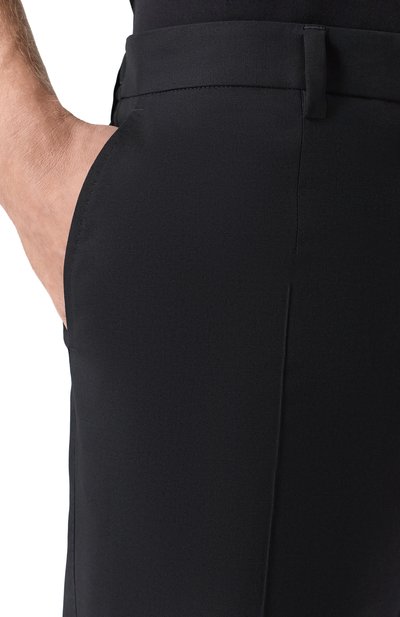 Шерстяные брюки DOLCE & GABBANA черного цвета по цене 89950 руб., арт. GW13ET/FUBFT, фото 5 Шерстяные брюки DOLCE & GABBANA, арт. GW13ET/FUBFT, фото 5