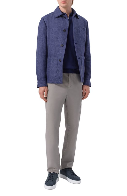 Замшевые кеды Corneliani 27TM63/2720947 Синий  27TM63/2720947 Фото 2