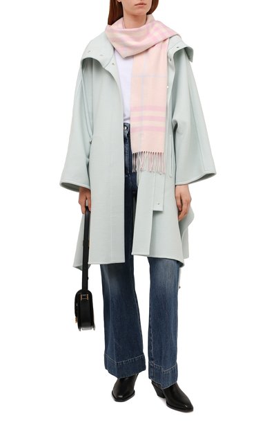 Кашемировый шарф BURBERRY розового цвета по цене 57050 руб., арт. 8049821, фото 2 Кашемировый шарф BURBERRY, арт. 8049821, фото 2