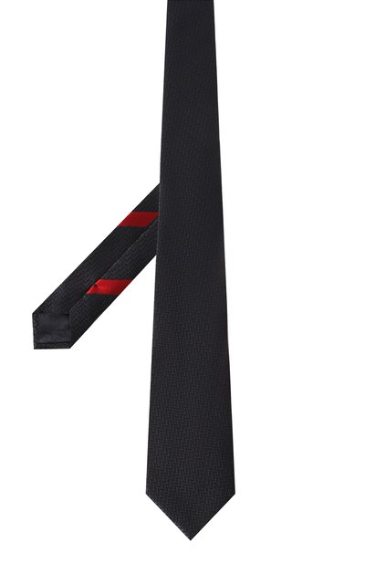 Шелковый галстук GIORGIO ARMANI черного цвета по цене 21500 руб., арт. 360054/3R903, фото 3 Шелковый галстук GIORGIO ARMANI, арт. 360054/3R903, фото 3