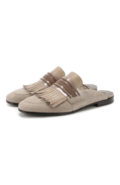 Замшевые сабо BRUNELLO CUCINELLI, арт. MZMNC1534, фото 1