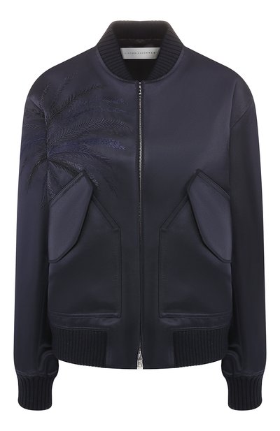 Женский бомбер VICTORIA, VICTORIA BECKHAM, арт. JKVV 062 PSS19 DUCHESS SATIN/EMB