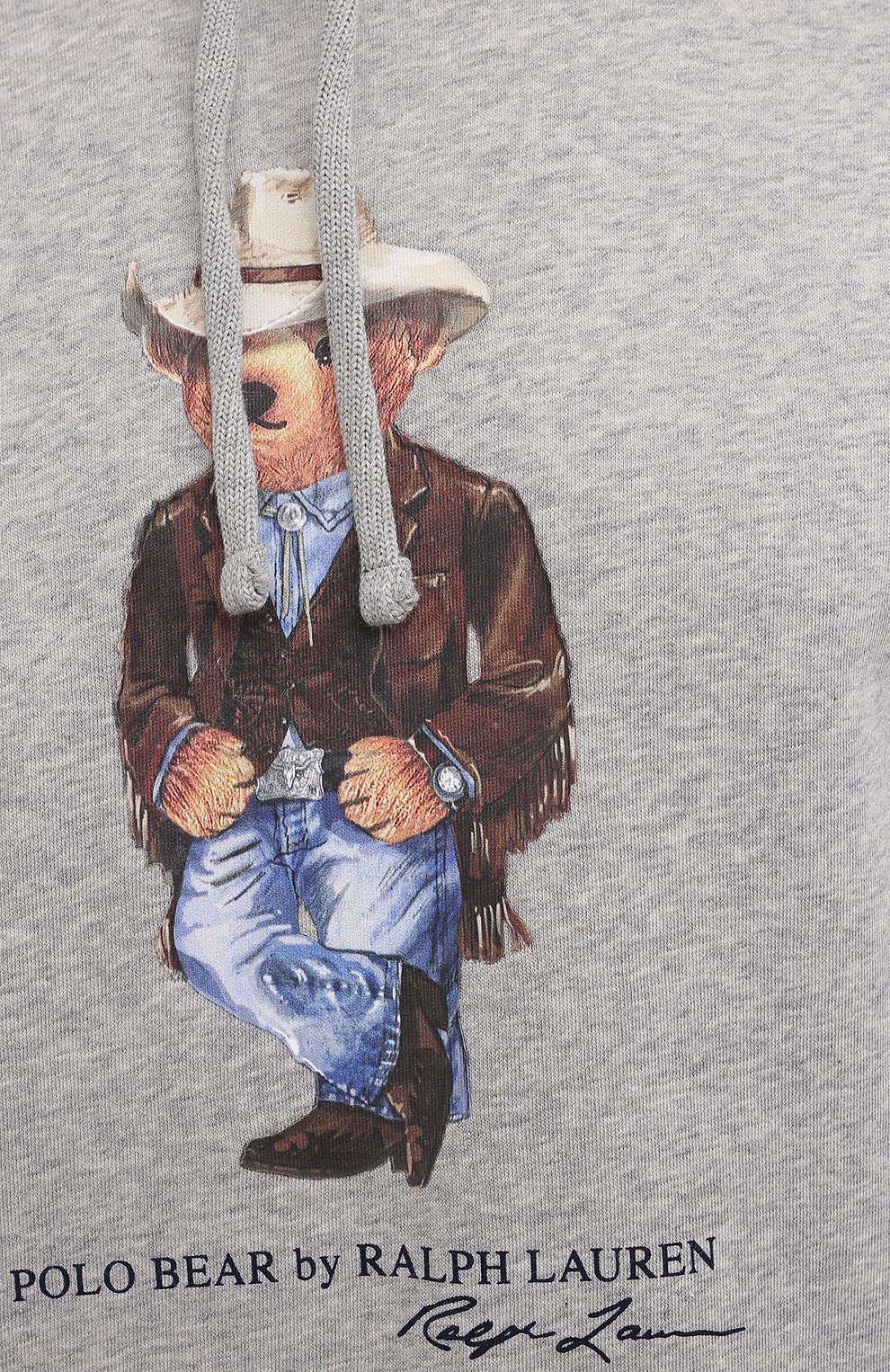 Худи POLO RALPH LAUREN серого цвета по цене 24450 руб., арт. 710858027, фото 5 Худи POLO RALPH LAUREN, арт. 710858027, фото 5