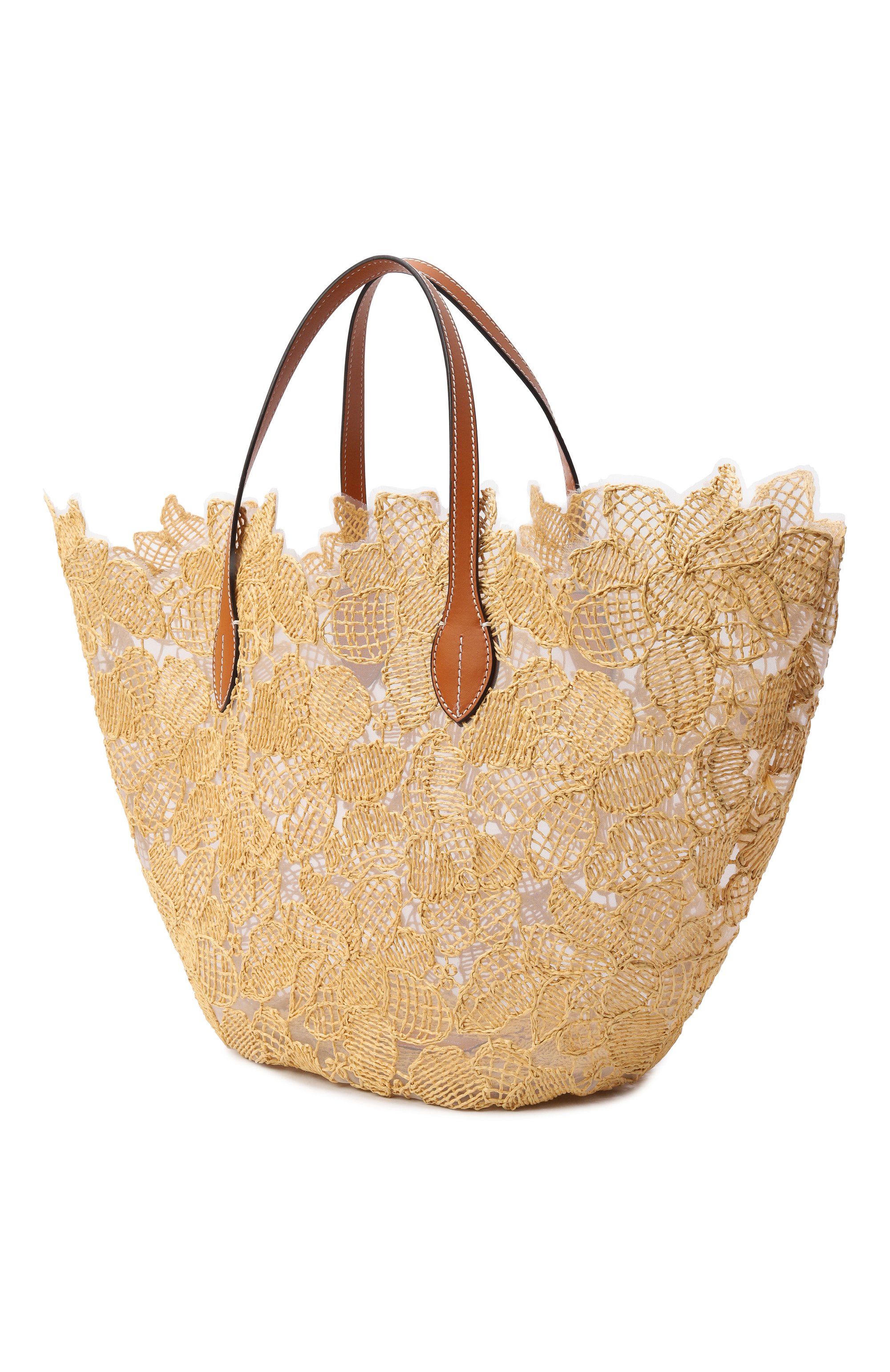 Сумка-тоут ERMANNO SCERVINO бежевого цвета по цене 104000 руб., арт. D484S500ZQP, фото 4 Сумка-тоут ERMANNO SCERVINO, арт. D484S500ZQP, фото 4