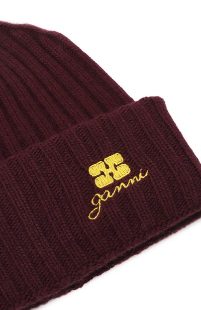 Шапка из шерсти и вискозы GANNI, арт. A6930, фото 3