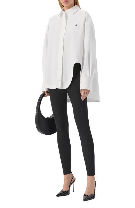 Хлопковая рубашка The Attico 260WCH00004/CCC052AA Белый  260WCH00004/CCC052AA Фото 2