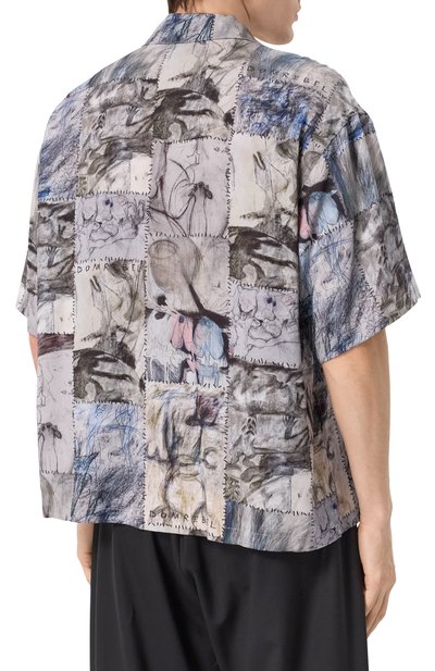 Рубашка из вискозы DOMREBEL, арт. M0NTAGE/CAMP C0LLAR, фото 4