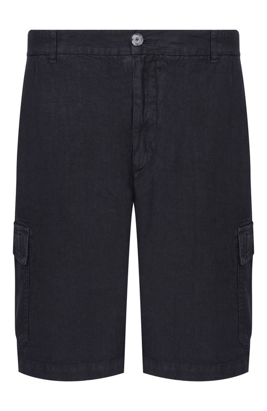 Льняные шорты 120% Lino 33ALIM29D4/0476/000 Синий 33ALIM29D4/0476/000