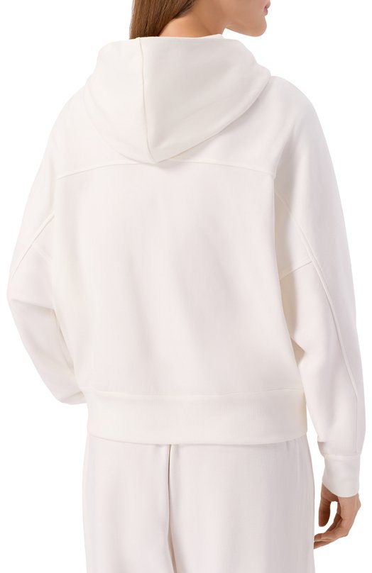 Хлопковая толстовка Brunello Cucinelli MG927VD106 Белый  MG927VD106 Фото 4