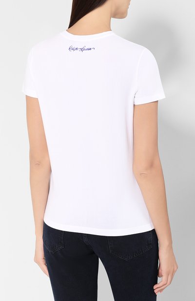 Хлопковая футболка RALPH LAUREN, арт. 290764549, фото 4