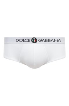 Мужские хлопковые хипсы DOLCE & GABBANA белого цвета, арт. M3C03J/0NN94 | Фото 1 (Кросс-КТ: бельё; Материал сплава: Проставлено; Нос: Не проставлено; Материал внешний: Хлопок; Мужское Кросс-КТ: Трусы)