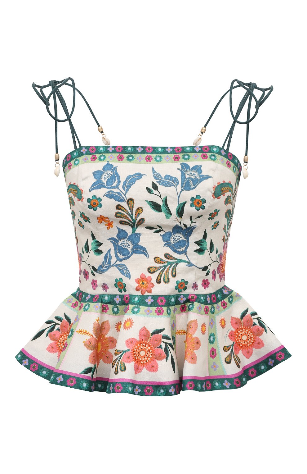 Льняной топ ZIMMERMANN, арт. 7939TSS233, фото 1