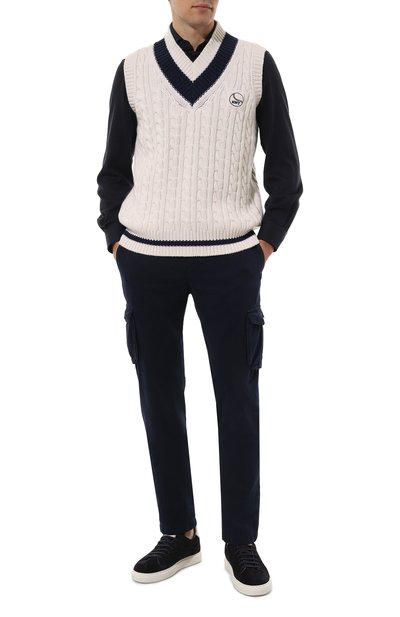 Брюки-карго из хлопка и кашемира KITON, арт. UFPPCAK0102F09, фото 2