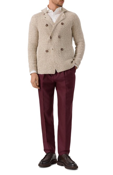 Мужской кардиган из шерсти и шелка BRUNELLO CUCINELLI, арт. MRI55501
