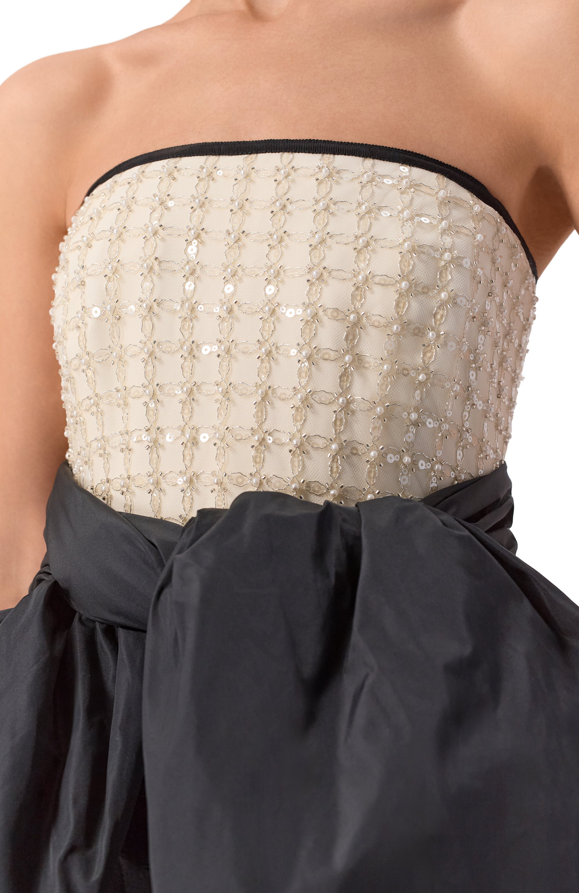 Топ с отделкой пайетками и бисером ELIE SAAB, арт. T0285NR26/TU023, фото 5