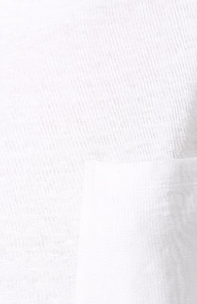 Льняная футболка THEORY белого цвета по цене 15300 руб., арт. K0423512, фото 5 Льняная футболка THEORY, арт. K0423512, фото 5