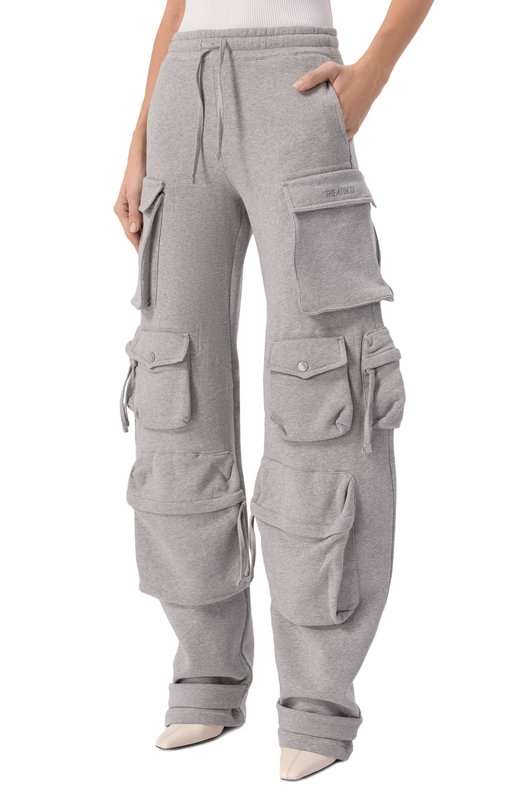 Хлопковые брюки-карго The Attico 260WCP00260/JJF003AA Серый  260WCP00260/JJF003AA Фото 3