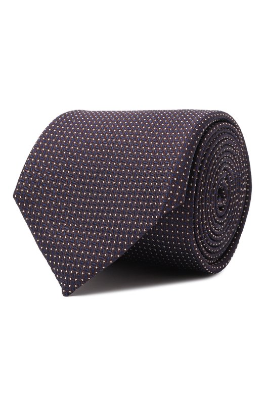 Шелковый галстук Corneliani 25U302-2520327 Коричневый 25U302-2520327