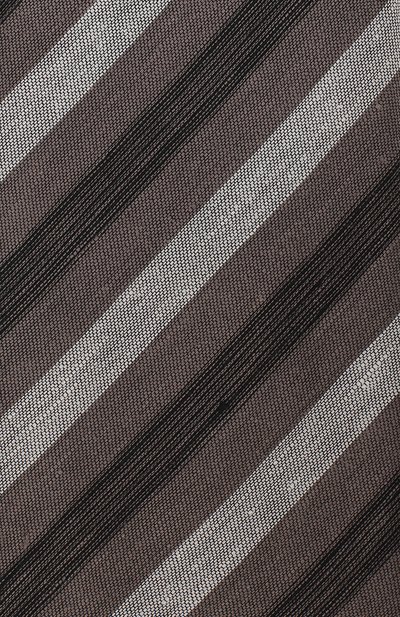 Галстук из смеси льна и шелка BRIONI коричневого цвета по цене 26600 руб., арт. 063I00/P7461, фото 3 Галстук из смеси льна и шелка BRIONI, арт. 063I00/P7461, фото 3