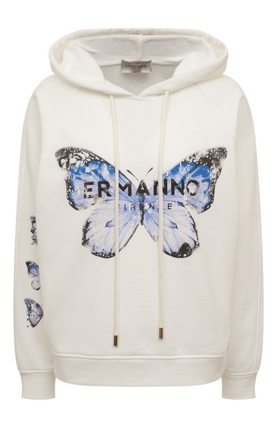 Женский хлопковое худи ERMANNO FIRENZE, арт. D40EL 025E96