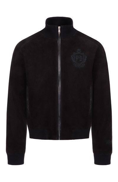 Мужской замшевый бомбер BALMAIN, арт. FH0TFA87/LD91