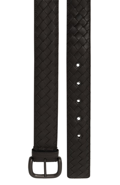 Кожаный ремень BOTTEGA VENETA темно-коричневого цвета по цене 69950 руб., арт. 173784/V47W0, фото 3 Кожаный ремень BOTTEGA VENETA, арт. 173784/V47W0, фото 3