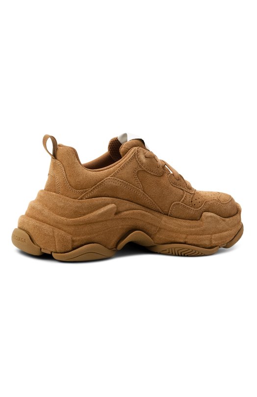 Замшевые кроссовки Triple S Balenciaga 854146/WTSSS Коричневый  854146/WTSSS Фото 5