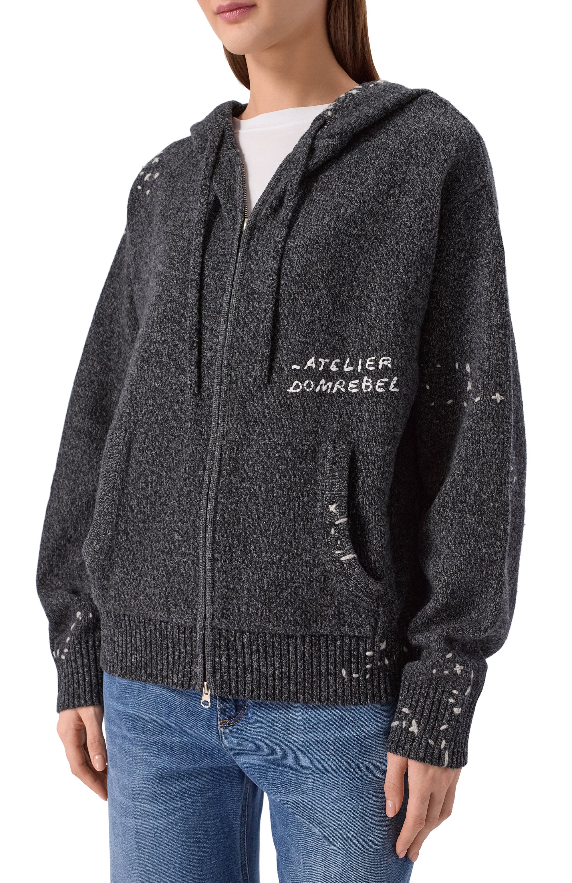 Кардиган DOMREBEL, арт. RENEGADE/KNIT ZIP H00DIE, фото 3