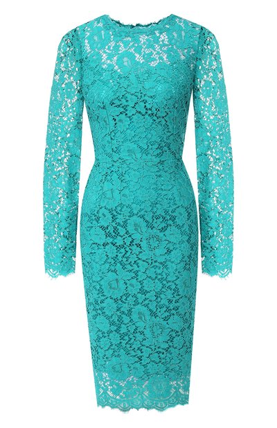 Кружевное платье с круглым вырезом DOLCE & GABBANA, арт. F6MX2T/HLMHW, фото 1