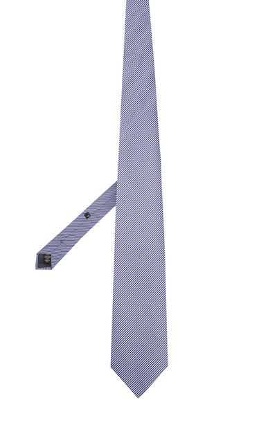 Шелковый галстук с узором ZEGNA голубого цвета по цене 22850 руб., арт. Z3E20/1XW, фото 2 Шелковый галстук с узором ZEGNA, арт. Z3E20/1XW, фото 2
