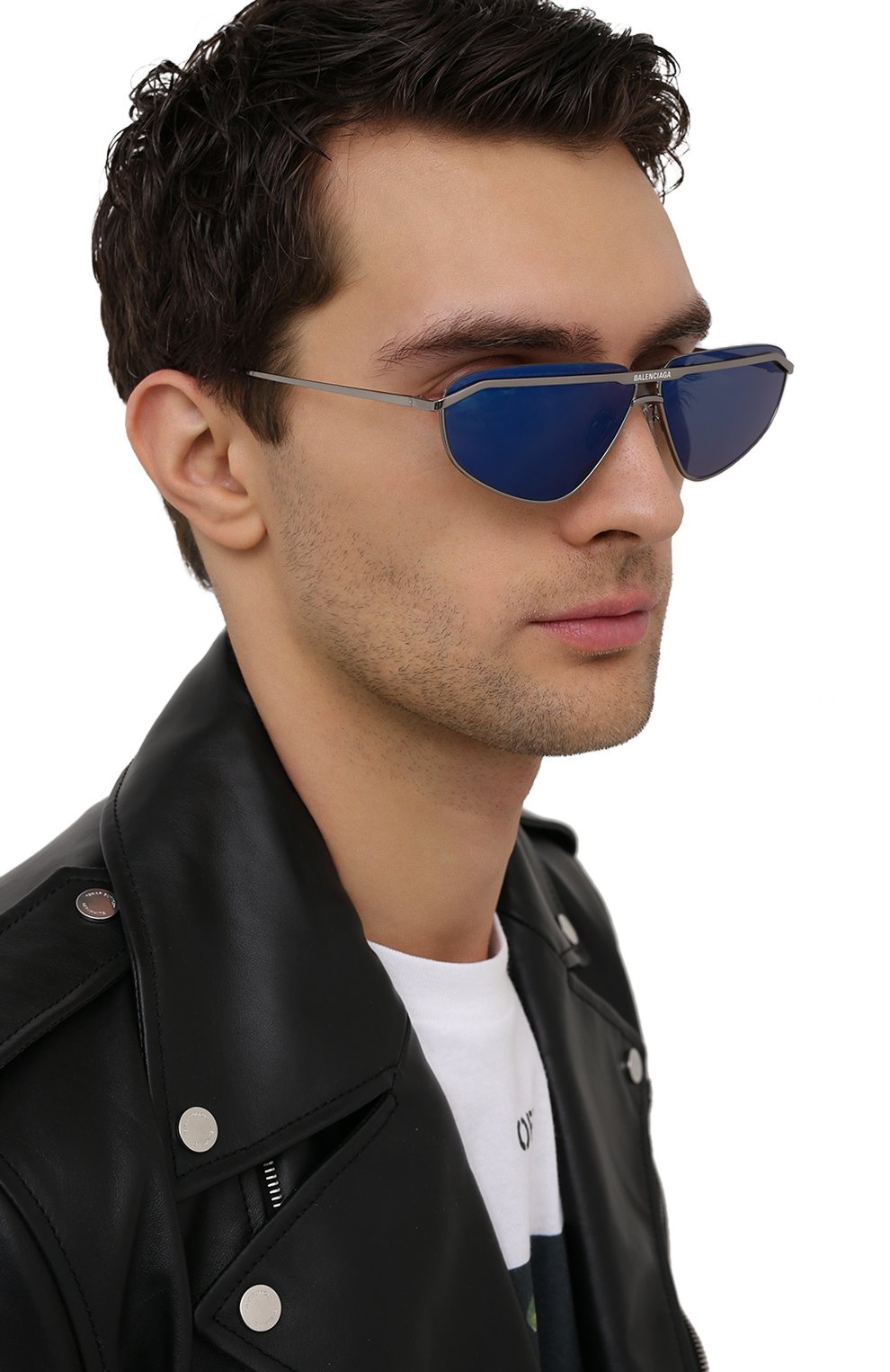 Солнцезащитные очки BALENCIAGA синего цвета по цене 39950 руб., арт. BB0138S 002, фото 3 Солнцезащитные очки BALENCIAGA, арт. BB0138S 002, фото 3