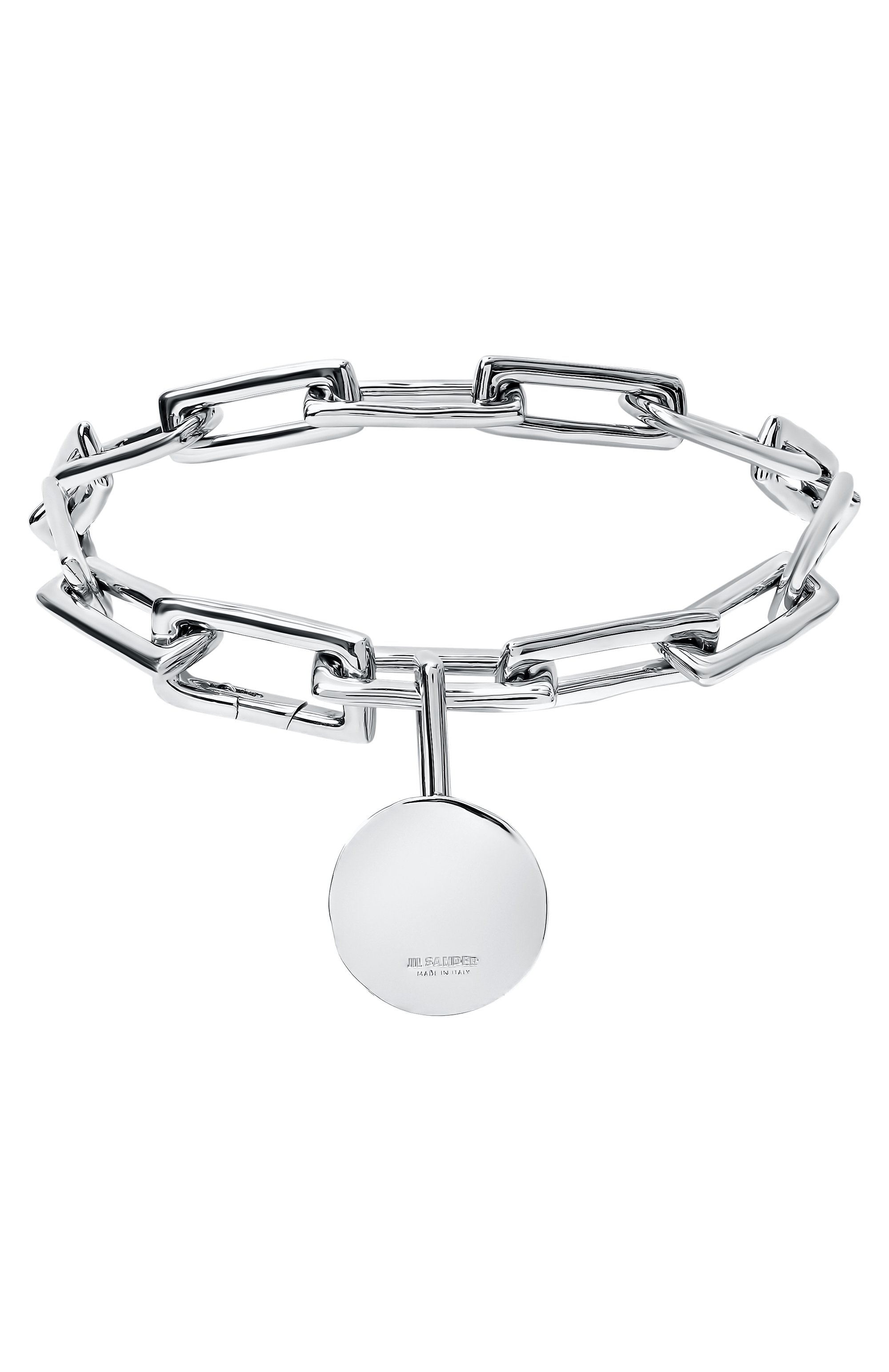 Браслет JIL SANDER серебряного цвета по цене 130000 руб., арт. J30UY0040 P6959, фото 1 Браслет JIL SANDER, арт. J30UY0040 P6959, фото 1