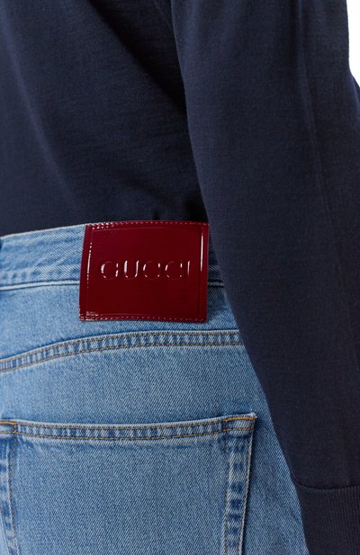 Джинсы GUCCI голубого цвета по цене 146000 руб., арт. 789232/XDC3D, фото 5 Джинсы GUCCI, арт. 789232/XDC3D, фото 5