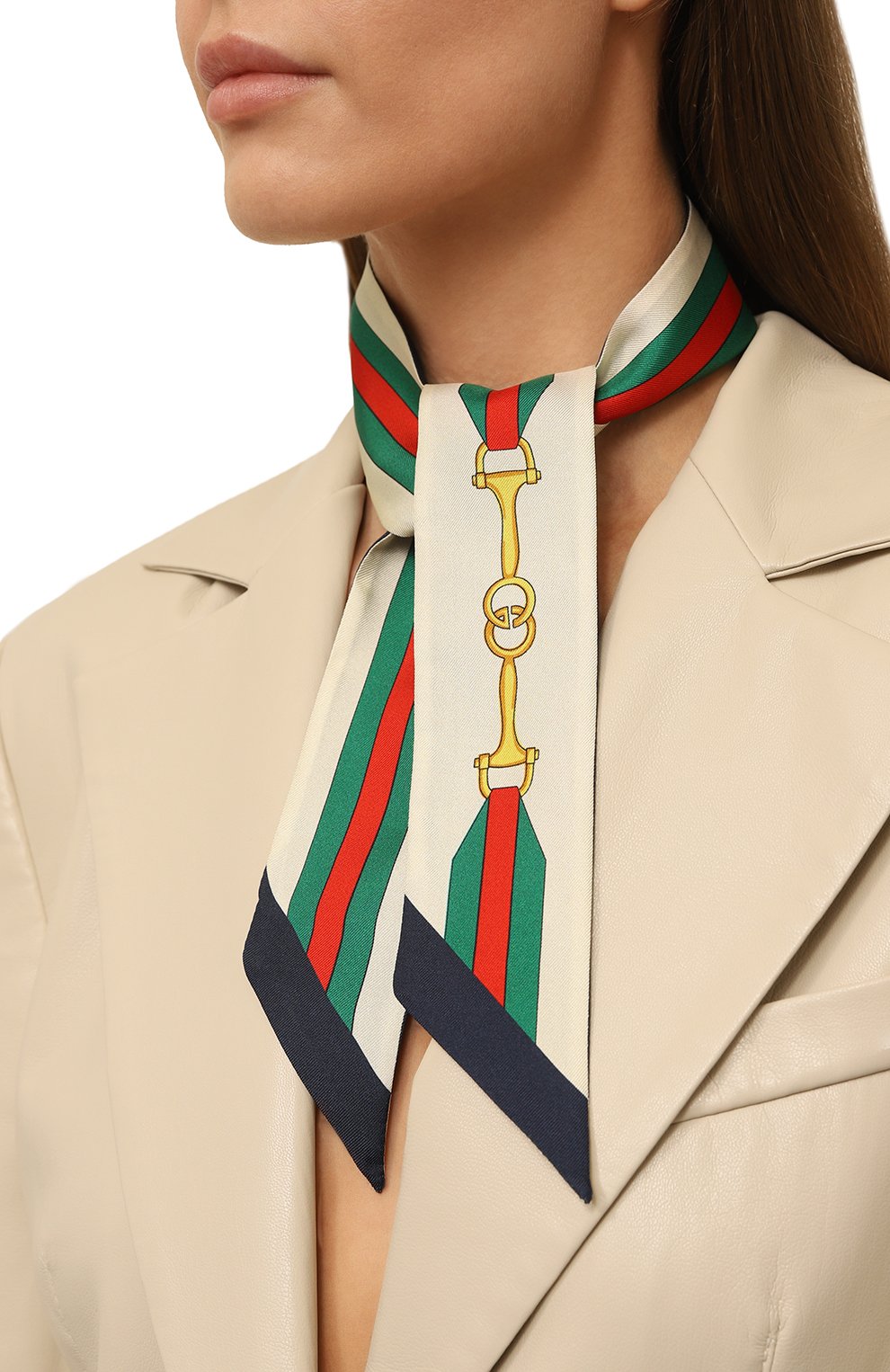 Шелковый шарф-бандо GUCCI, арт. 627810 3G001, фото 2