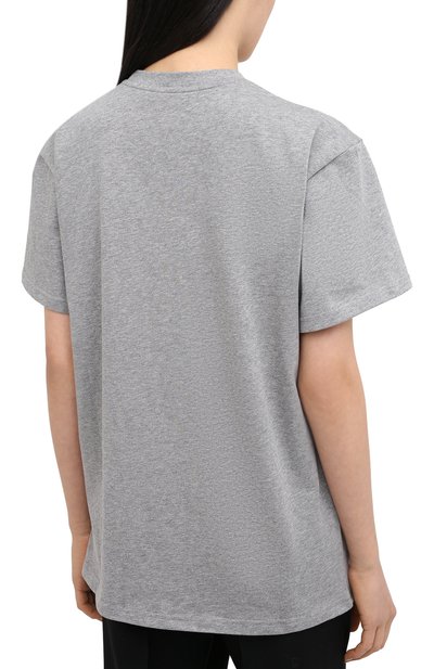 Хлопковая футболка JW ANDERSON серого цвета по цене 12700 руб., арт. JE0089 PG0079, фото 4 Хлопковая футболка JW ANDERSON, арт. JE0089 PG0079, фото 4