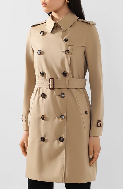 Хлопковый тренч kensington BURBERRY бежевого цвета по цене 249000 руб., арт. 4073373, фото 3 Хлопковый тренч kensington BURBERRY, арт. 4073373, фото 3