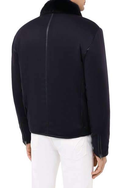 Куртка с отделкой из кожи крокодила ZILLI, арт. MAS-BRAQU-D0132/2004/CP0R, фото 4