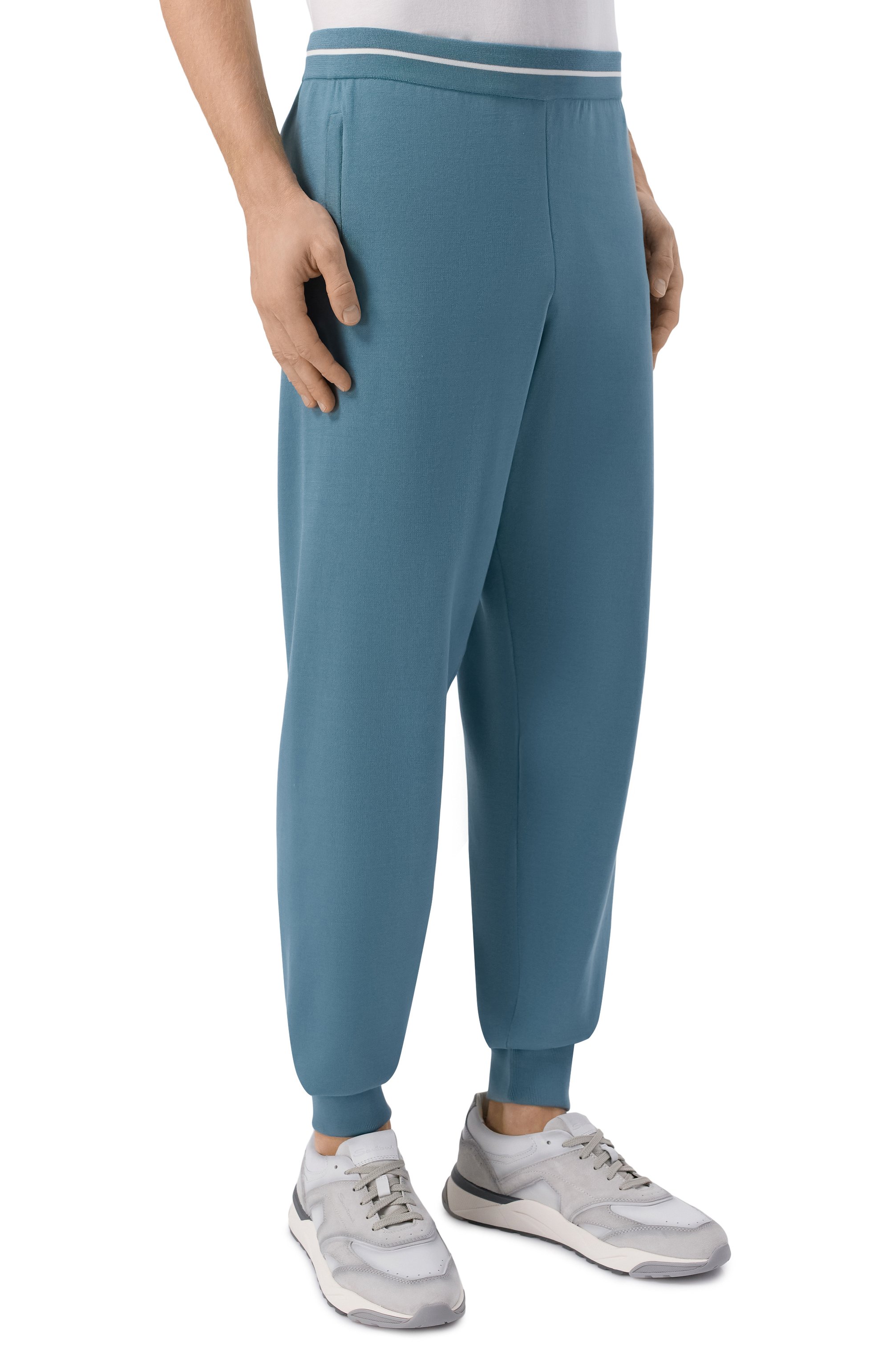 Джоггеры из хлопка и шелка MVST, арт. M26.CSM.K421/M0142-C0TT0N/SILK, фото 3