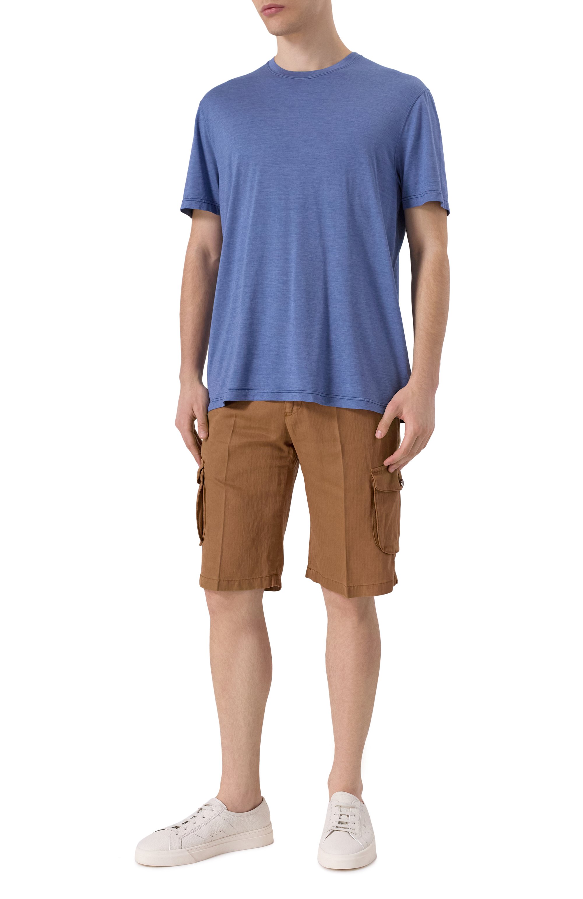 Шорты из лиоцелла и хлопка KITON, арт. UFPPBK0654F07, фото 2