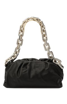 Женская сумка chain pouch BOTTEGA VENETA черного цвета, арт. 620230/VCP40 | Фото 1 (Сумки-технические: Сумки top-handle; Размер: medium; Материал: Натуральная кожа; Региональные ограничения белый список (Axapta Mercury): RU; Материал сплава: Проставлено; Драгоценные камни: Проставлено)