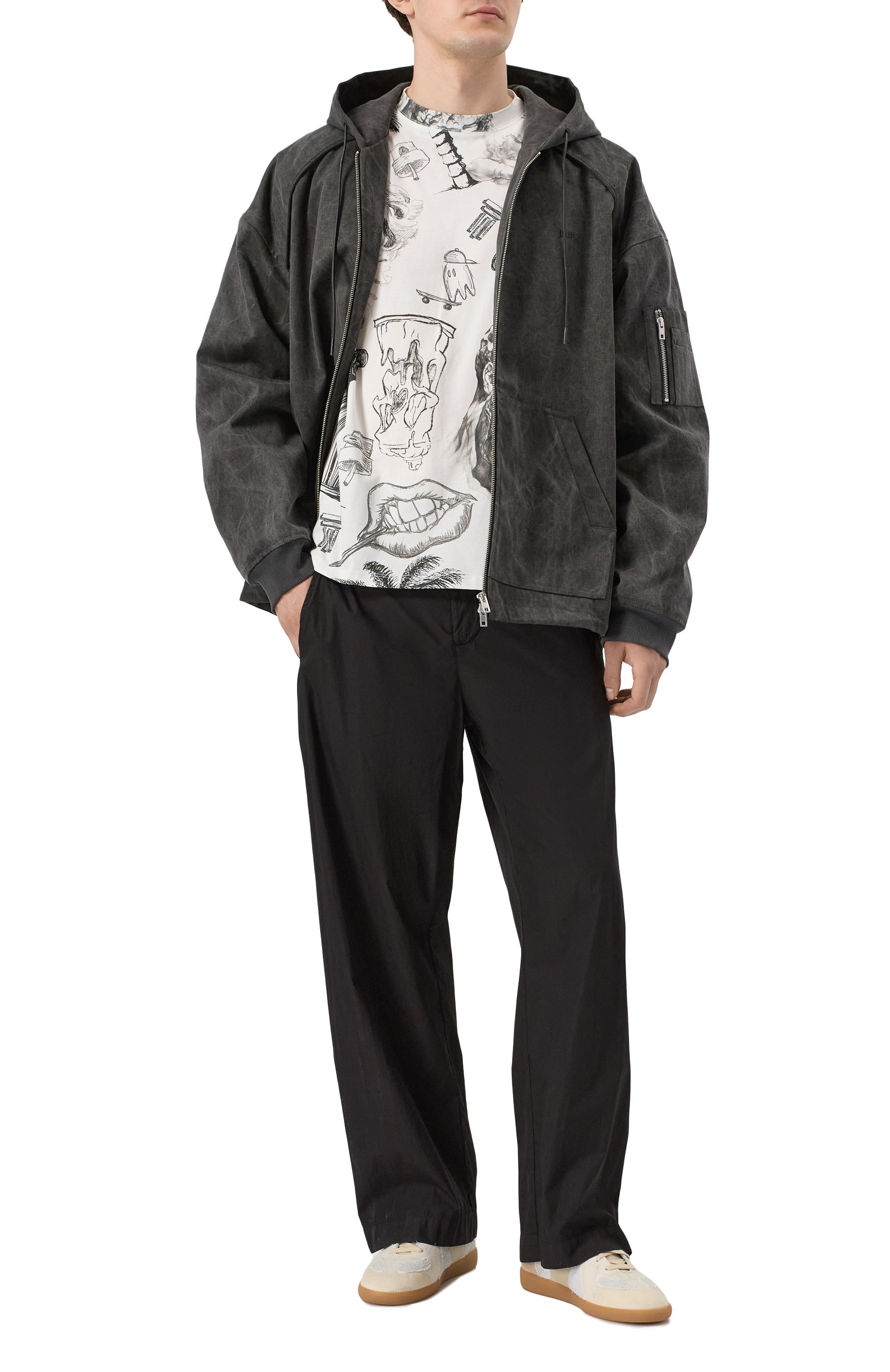 Хлопковые брюки TRANSIT, арт. CFUTRZB116, фото 2