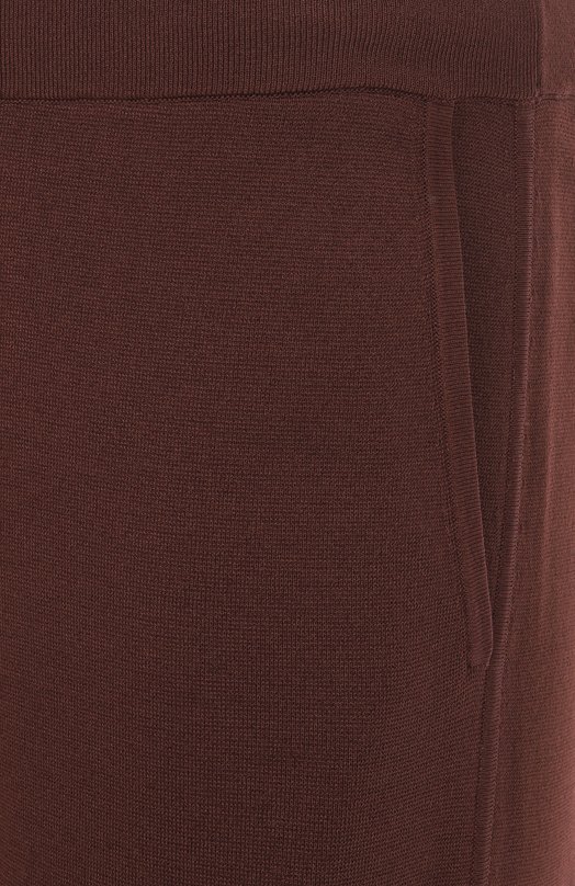 Брюки из вискозы 12STOREEZ 131772 Коричневый  131772 Фото 6