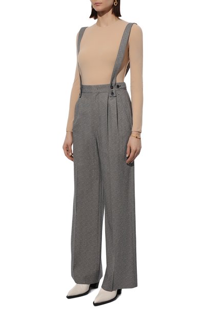 Брюки из вискозы и хлопка ISABEL MARANT серого цвета по цене 69950 руб., арт. PA2092-22P014I/JESSICA, фото 3 Брюки из вискозы и хлопка ISABEL MARANT, арт. PA2092-22P014I/JESSICA, фото 3
