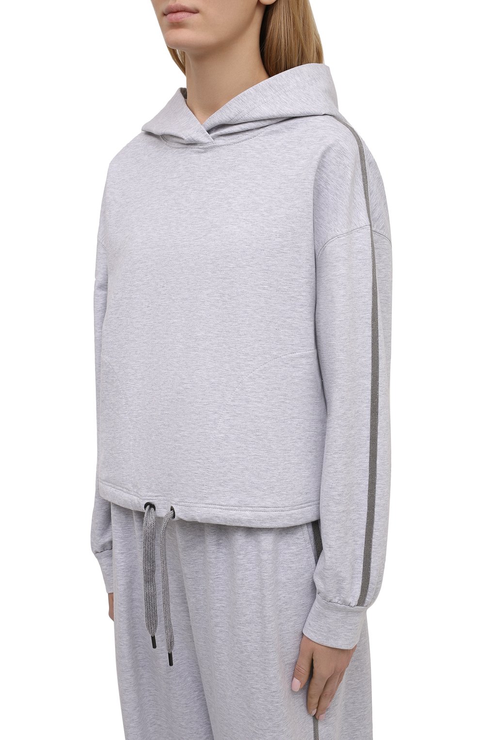 Хлопковое худи BRUNELLO CUCINELLI, арт. MH827SM609, фото 3