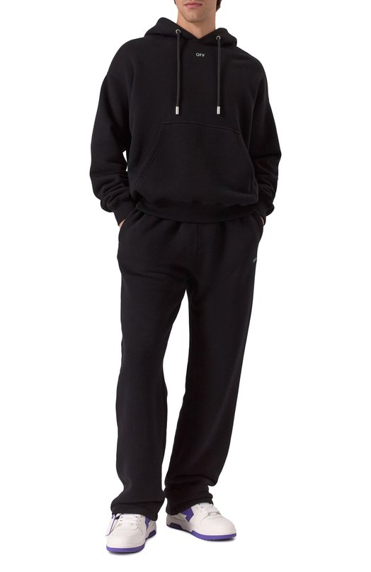 Хлопковые брюки Off-White 0MCH054S25FLE003 Чёрный  0MCH054S25FLE003 Фото 2