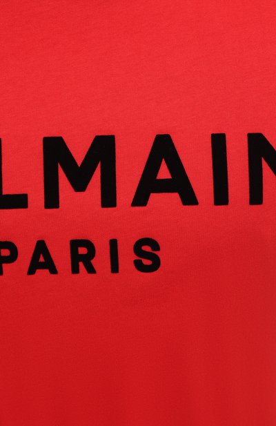 Хлопковая футболка  BALMAIN, арт. VH1EF000/B043, фото 5