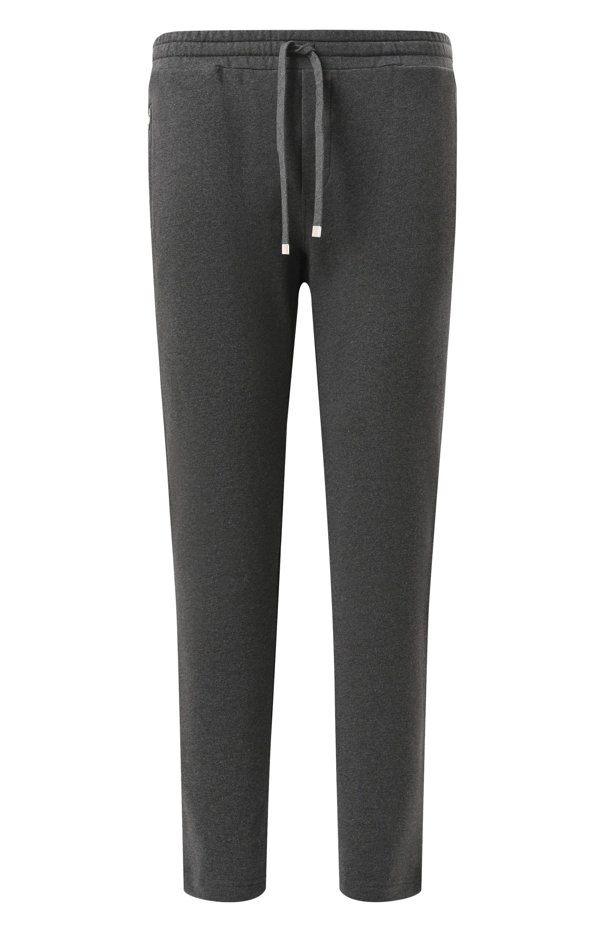 Хлопковые брюки DOLCE & GABBANA темно-серого цвета по цене 78450 руб., арт. GZ12AT/G7M4Y, фото 1 Хлопковые брюки DOLCE & GABBANA, арт. GZ12AT/G7M4Y, фото 1